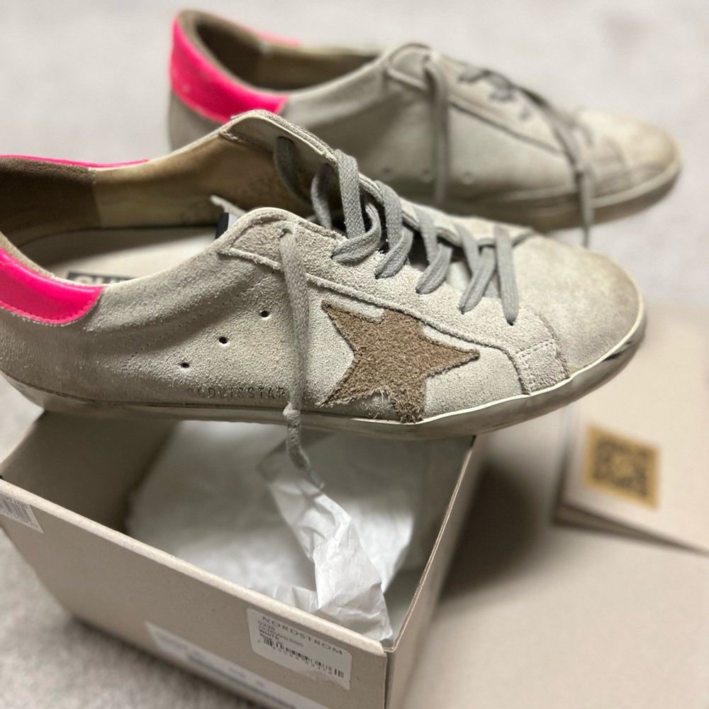 Golden Goose Super-Star Sneakers Limited Edition hot pink leather - Size 39/8.5